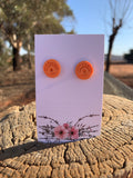 Orange Chic - Polymer Clay Studs