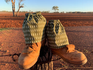 “In The Mulga” Sock Protectors