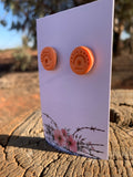 Orange Chic - Polymer Clay Studs