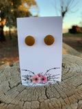 Copper Linen Studs