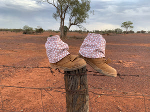 Dusty Pink Spots Sock Protector