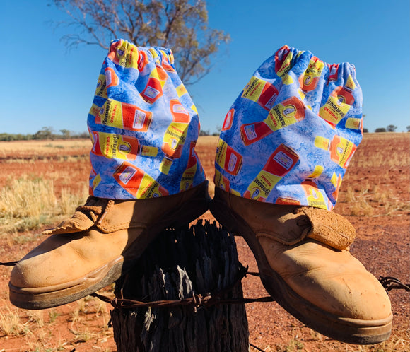 Bundy Rum sock protectors Bottle