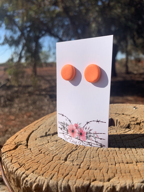 Mandarin Polymer Clay - Stud